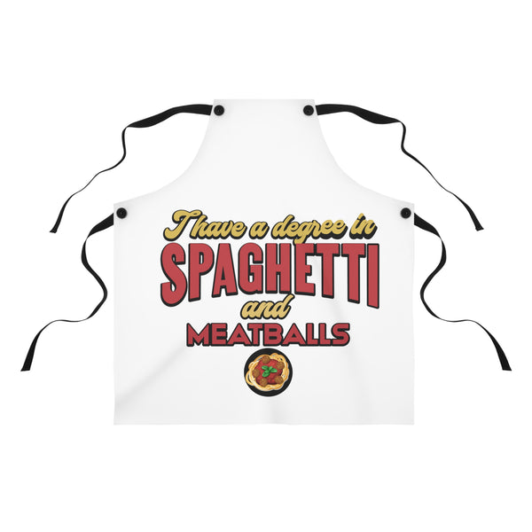 Degree in Spaghetti and Meatballs Apron